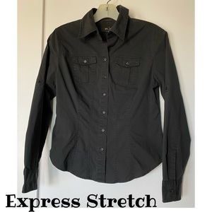 Express Stretch Black Shirt